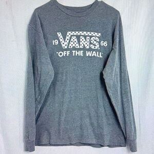 Vans Heather Gray Graphic Long Sleeve Tee